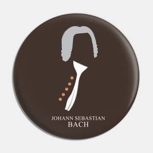 Johann Sebastian Bach - Minimalist Portrait Pin