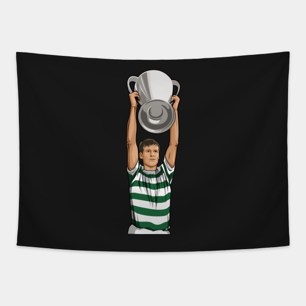 Cesar Billy McNeill Lisbon lions Glasgow Celtic FC Tapestry by TeesForTims