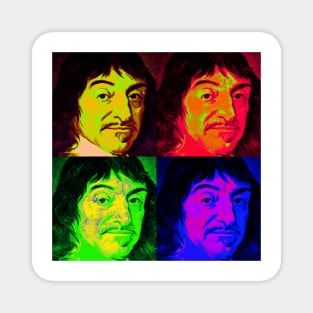 Rene Descartes Pop Art Design Magnet