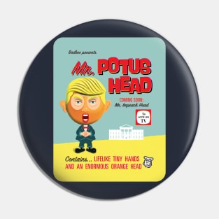 Mr POTUS Head Pin