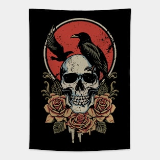 Skull & Crows Tapestry