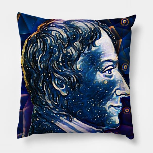 Anders Gustaf Ekeberg Dark Night Portrait | Anders Gustaf Ekeberg Artwork 5 Pillow by JustLit