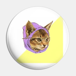 Hipster Kitty Pin