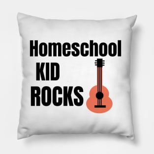 Homeschool kid rocks Pillow