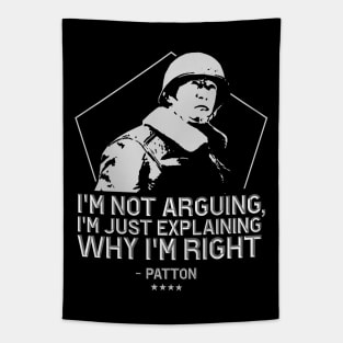 General George Patton | WW2 Inspirational Quote Tapestry