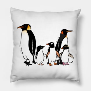 Penguin Posse Pillow