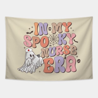 Spooky Nicu Nurse Halloween Ghost In My Spooky Nurse Era Tapestry