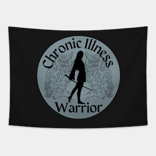 Chronic Illness Warrior -Owls Tapestry