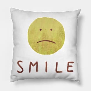 Sad smile Pillow