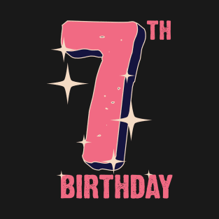 7th birthday for girls T-Shirt