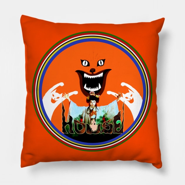 Hausu Pillow by ChromaticD