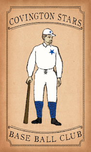 Covington Stars 1875 Base Ball Card Magnet