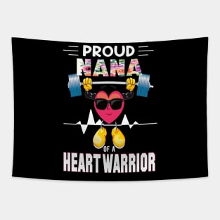 Proud nana of a heart warrior.. CHD awareness gift Tapestry