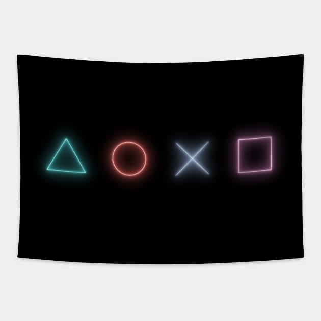 Game buttons Tapestry by happyantsstudio