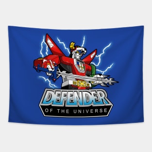 80's Robot Cartoon Mecha Superhero Parody Mashup Tapestry