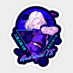 Android 17 Dragon Ball Anime Girl Drawing Fanart Sticker for Sale by  Spacefoxart