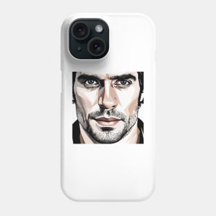 Henry Cavill as Argylle action movie 2024 graphic design Phone Case