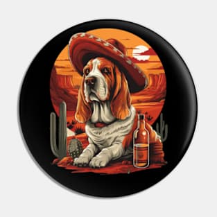 Basset-Hound-Dog Pin