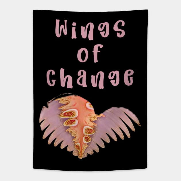 Wings of change Tapestry by FlossOrFi
