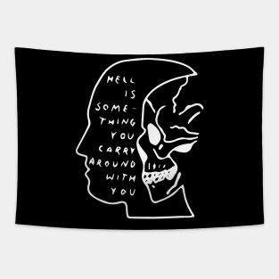 Skull Face Tapestry