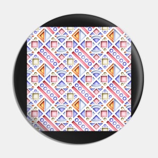 3d Geometric Pattern Pin