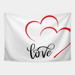 Love Heart Valentine s Day Tapestry
