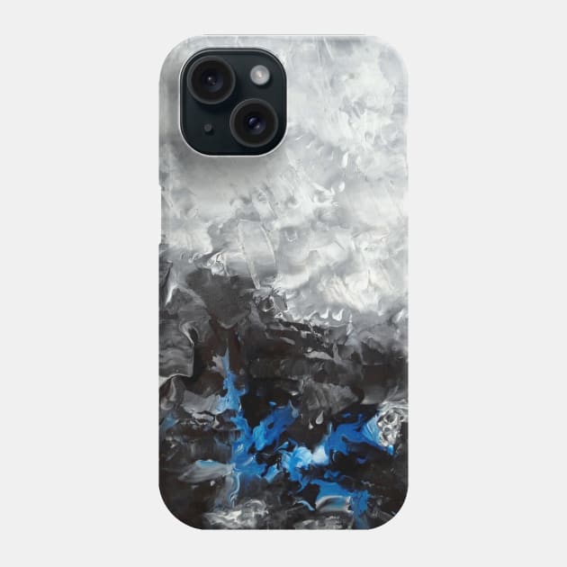 Black abstract artwork Phone Case by TAMOH65