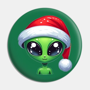 Christmas Alien Pin