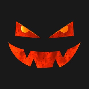 Pumpkin Smiley Face Crazy Halloween Pumpkin Jack-O Lantern - Toothy Grin - Scary Glow Smile T-Shirt