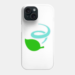 Falling Windy Leaf Emoticon Phone Case