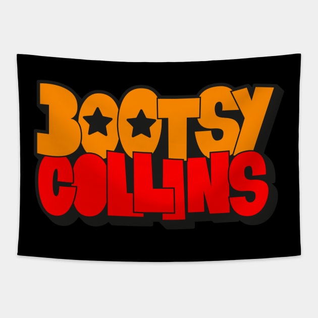 Bootsy Collins Funk Typography Design - Groovy and Legendary! Tapestry by Boogosh