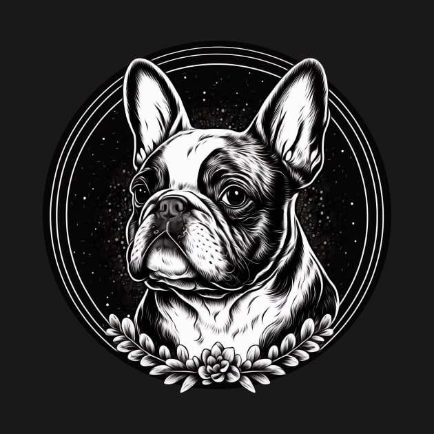 Cute Black and white French Bulldog by KIDEnia