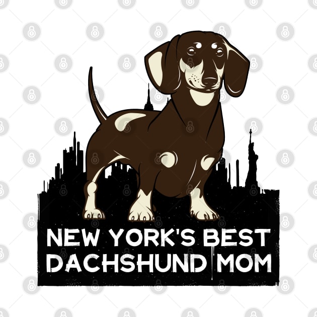 New York's Best Dachshund Mom by Rumble Dog Tees