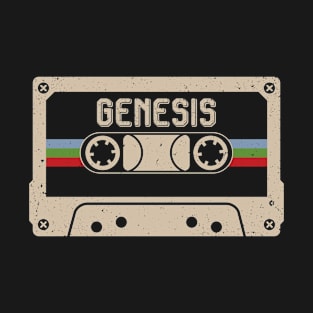 Personalized Genesis Name Birthday Vintage Cassette Tape T-Shirt