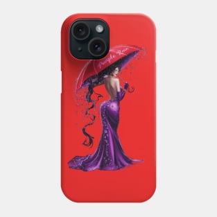 Purple Rain: Ethereal Rain Goddess Phone Case