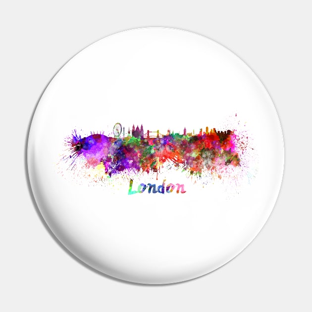 London skyline in watercolor Pin by PaulrommerArt