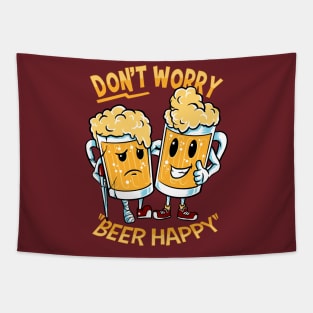 happy beer Tapestry