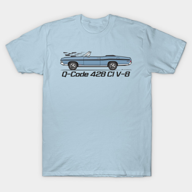 Discover Q-Code 428-Brittany Blue - 1968 Galaxie Convertible - T-Shirt