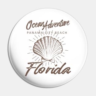 Panama City Beach Florida Sea Shell Pin