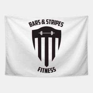 BSF - Bars & Stripes Fitness Logo - All Black! Tapestry