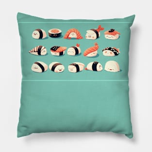 Delightful Sushi Friends II Pillow