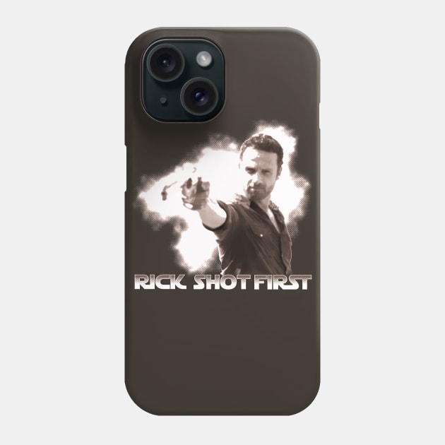 Rick Shot First Phone Case by mrspaceman