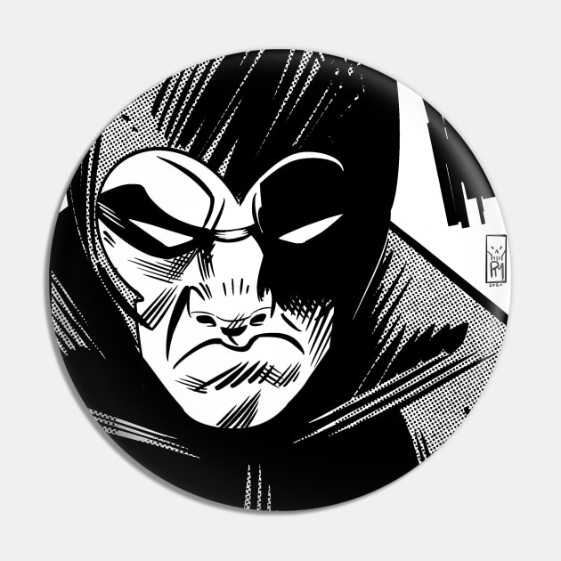 Ghost- Black and White panel Pin by Mason Comics