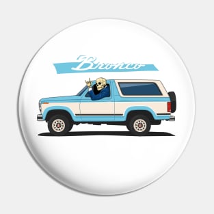 Truck bronco 1986 f150 xlt 4x4 skull metal aqua Pin