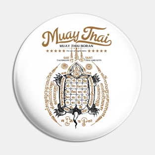 Classic Muay Thai Tattoo Turtle Pin