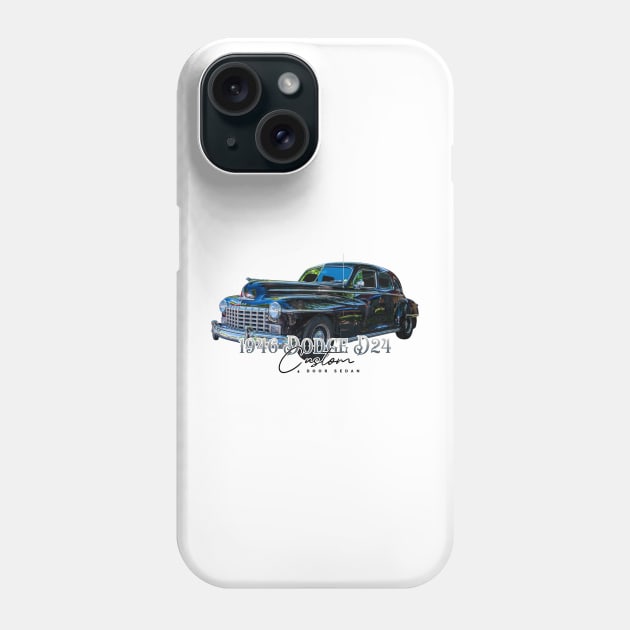 1946 Dodge D24 Custom 4 Door Sedan Phone Case by Gestalt Imagery