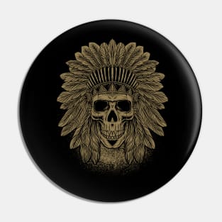 Skull Indians Pin