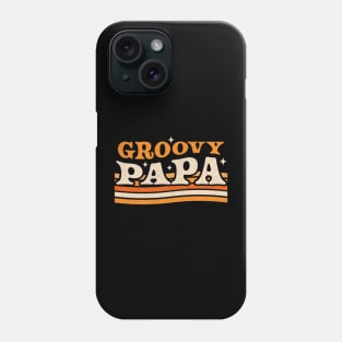 Groovy Papa 1970's Hippie Retro Vintage Fathers Day Phone Case