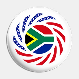 South African American Multinational Patriot Flag Pin