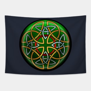 April Shield - 8 Triquetras with interlocking ring Tapestry